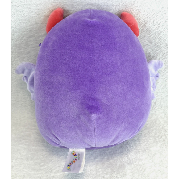 Squishmallows Valentines Atwater Love Monster Plush 8" Purple Heart Wings - Picture 3 of 7